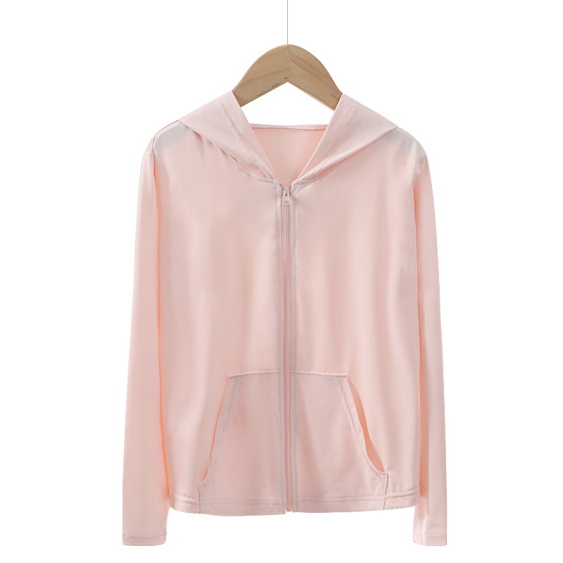 Jachetă cu protecție UV pentru copii și adulți, din nailon ușor, cu glugă.