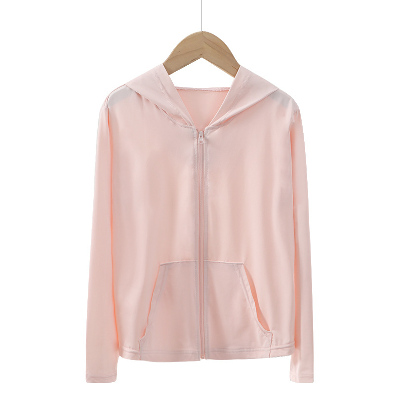 Jachetă cu protecție UV pentru copii și adulți, din nailon ușor, cu glugă.