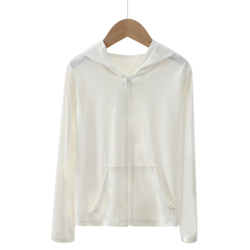 Jachetă cu protecție UV pentru copii și adulți, din nailon ușor, cu glugă.