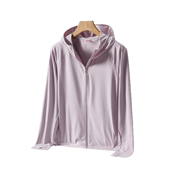 Jachetă de exterior tip windbreaker cu protecție UV 50+, glugă, respirabilă, din poliester