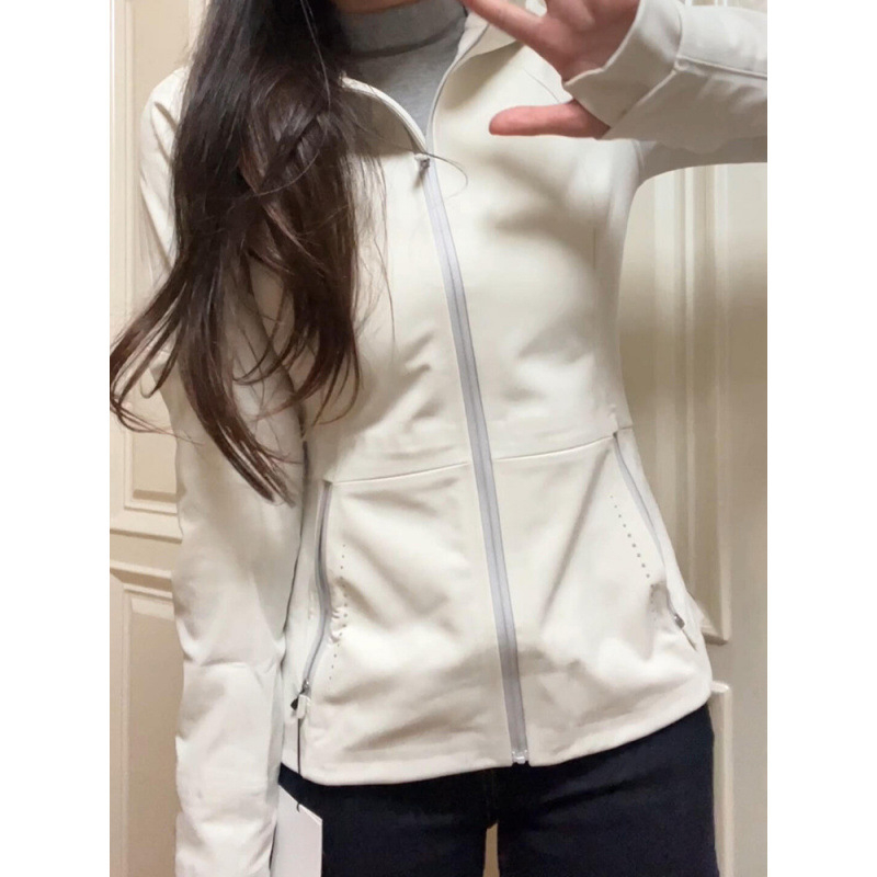 Jachetă Soft Shell pentru femei, croială Slim, cu glugă, fermoar, lungime scurtă, din poliester