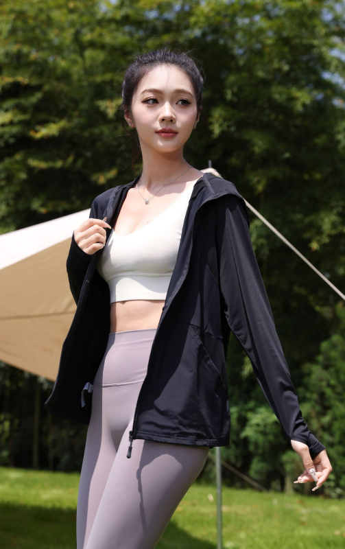 Jachetă de protecție solară pentru femei, cu margine detașabilă și buzunare, uscare rapidă, respirabilă, UV 50+