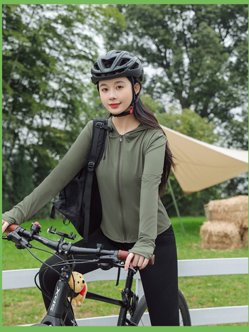 Geacă de exterior pentru femei din nailon cu UPF50+, glugă, respirabilă, uscare rapidă (Nailon; UPF50+; glugă; respirabilă; uscare rapidă)