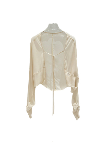 Cardigan șal ușor din plasă, lungime scurtă, mâneci lungi, UPF30+, toamna 2025