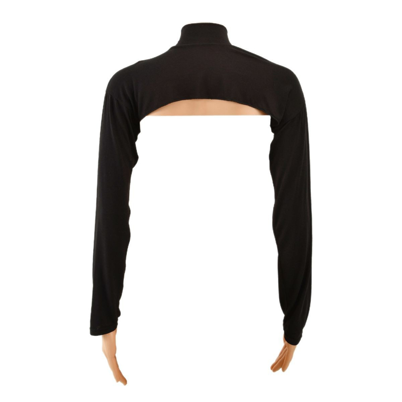 Top din bumbac mercerizat, cu detaliu eșarfă pe umăr | respirabil, menține căldura, protecție împotriva umbrelor | conținut de bumbac 21-30% | siluetă medie-lungă | stil dulce