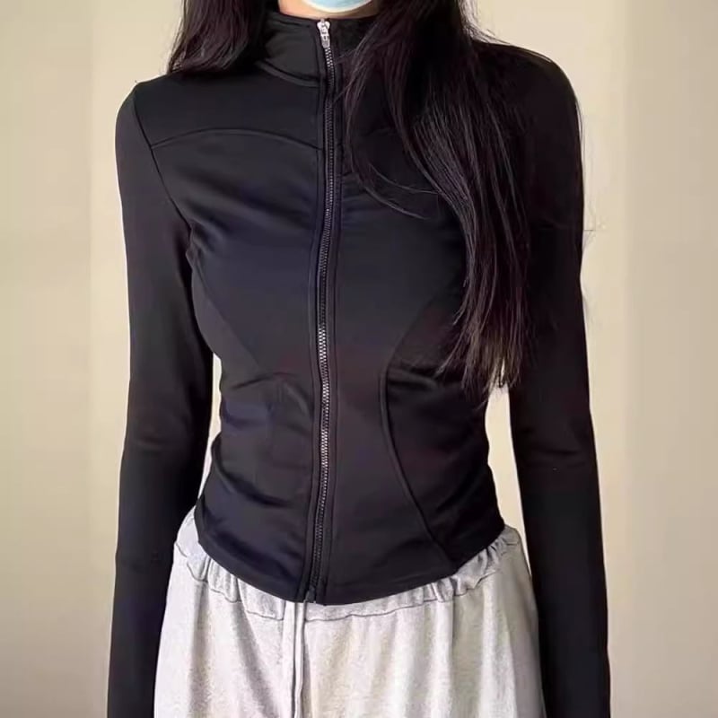 Ženska jakna Ice Silk s UV zaštitom, lagana ljetna, uskog kroja, stojeći ovratnik, duge rukave, jog-stil