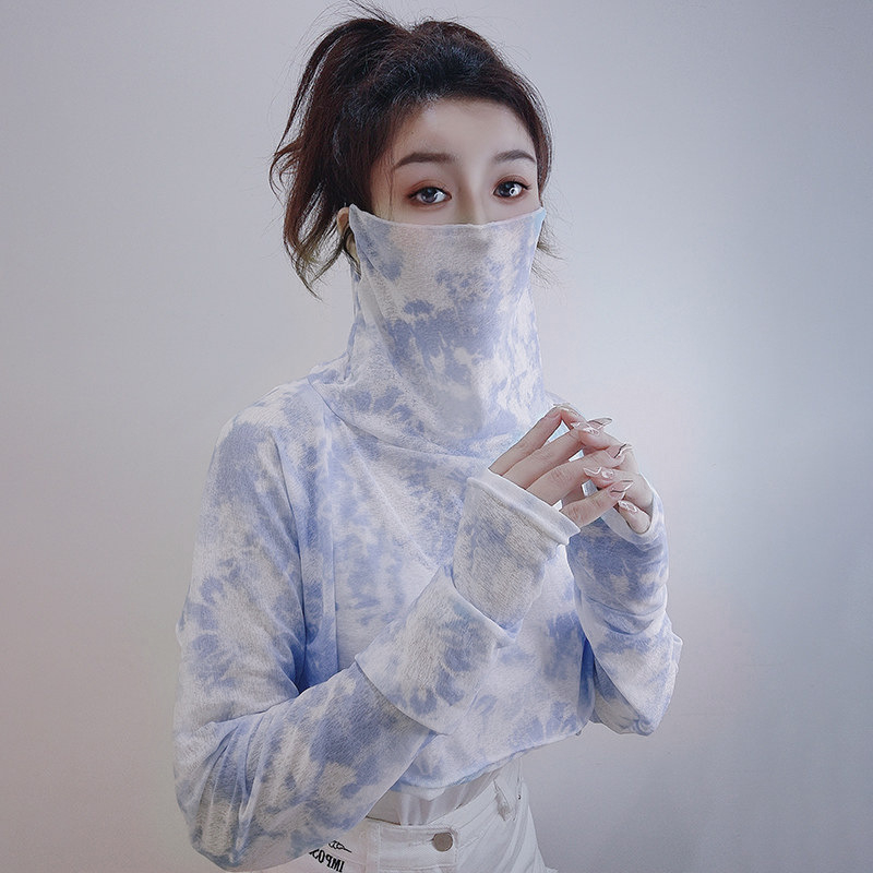 Geacă de protecție solară pentru femei din Ice Silk – imprimeu complet, croială lejeră, stil șal lejer, protecție UV, respirabil, uscare rapidă