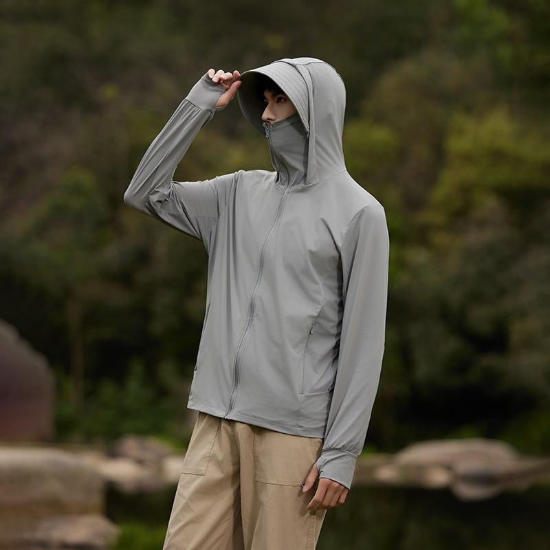 Unisex windbreaker od najlona s UV50+, prozračan, kapuljača, vodootporan, brzo se suši