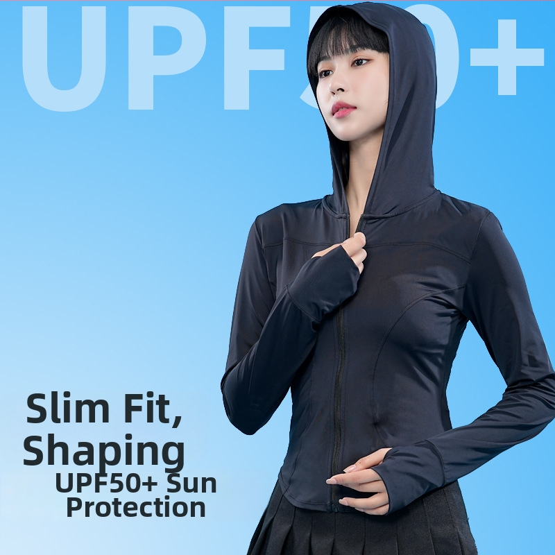 Geacă de protecție UV pentru femei, cu glugă, din nylon, stil Fresh and Sweet, Primăvara 2023