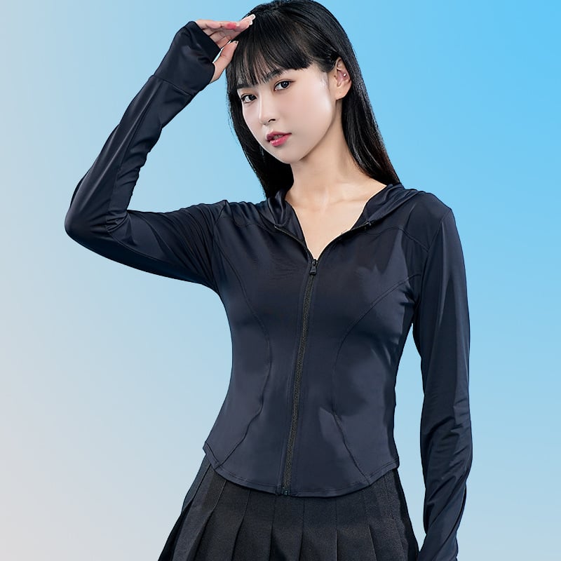 Geacă de protecție UV pentru femei, cu glugă, din nylon, stil Fresh and Sweet, Primăvara 2023