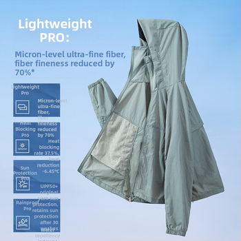 Jachetă cu Protecție UV - Respirabilă, Croială Lejeră, Material Nylon, Conținut 71-80% Nylon, Vara 2025