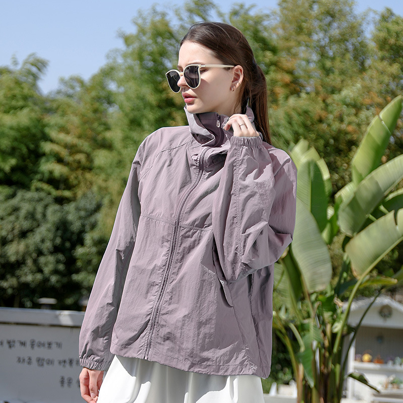 Jachetă cu Protecție UV - Respirabilă, Croială Lejeră, Material Nylon, Conținut 71-80% Nylon, Vara 2025