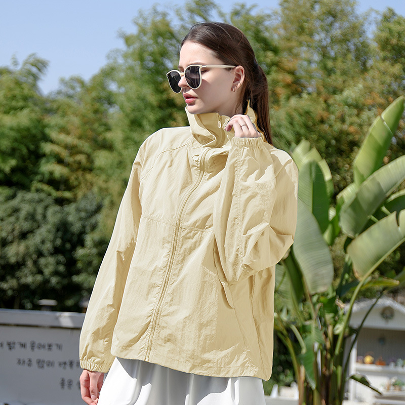 Jachetă cu Protecție UV - Respirabilă, Croială Lejeră, Material Nylon, Conținut 71-80% Nylon, Vara 2025