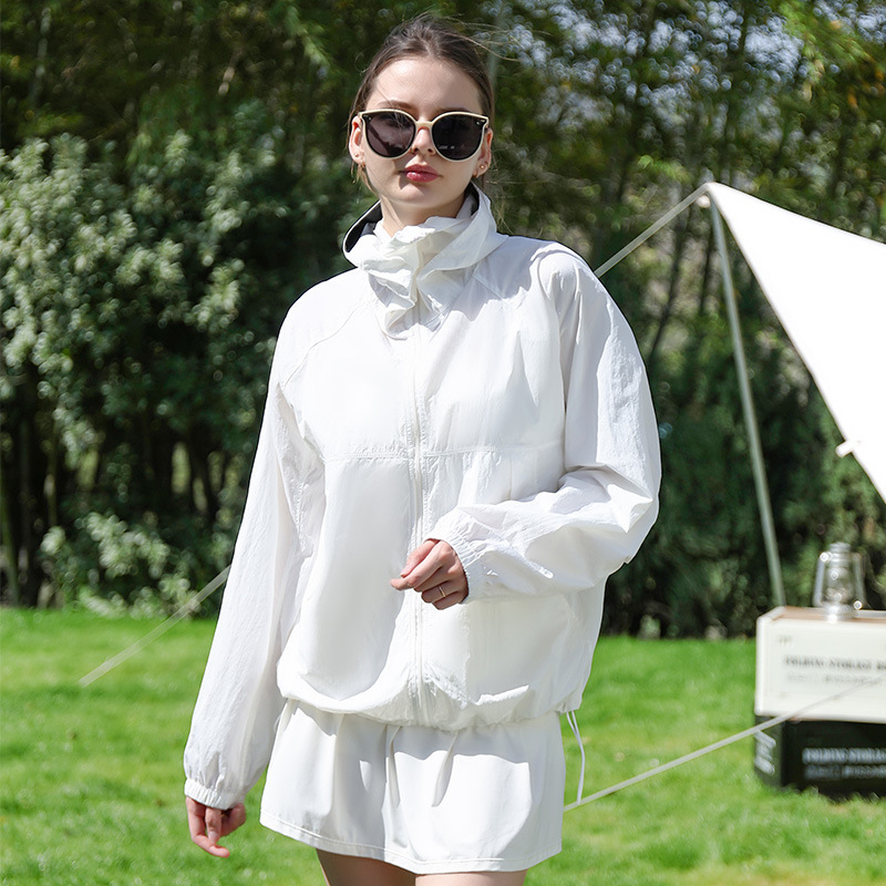 Jachetă cu Protecție UV - Respirabilă, Croială Lejeră, Material Nylon, Conținut 71-80% Nylon, Vara 2025