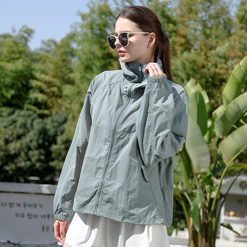 Jachetă cu Protecție UV - Respirabilă, Croială Lejeră, Material Nylon, Conținut 71-80% Nylon, Vara 2025