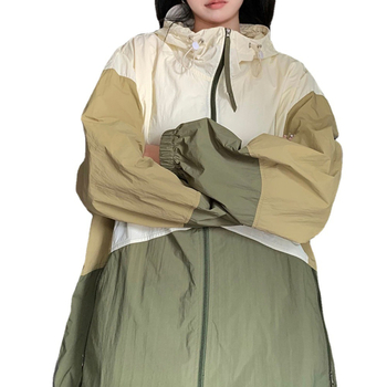 Ženska zaštitna jakna za sunce - Hong Kong wind retro stil, UPF30+, Poliester 95%+, zatvarač, dugo rukave