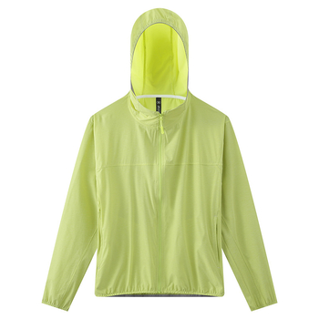 Desert Wind unisex jakna za zaštitu od sunca, kapuljačom, prugasta, ultra tanka, prozračna, brzo se suši, UPF50+, dug kroj