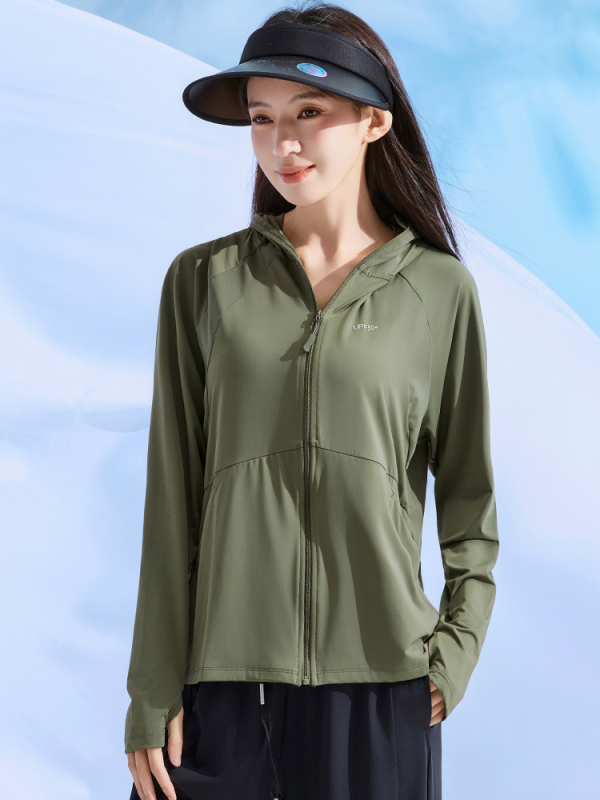 Ženska lagana ljetna jakna od ice silk, UPF50+ zaštita od sunca, širok kroj, za outdoor, osvježavajući osjećaj na koži