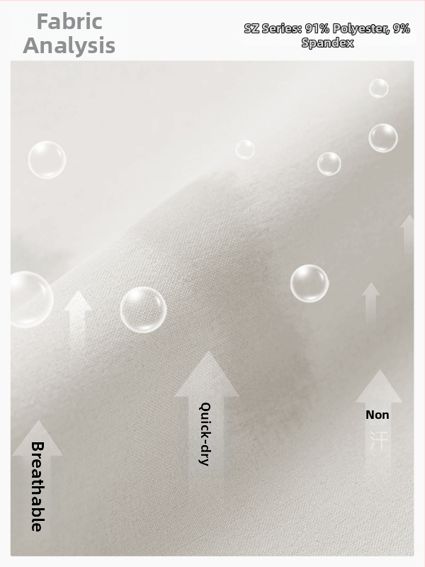 UV aizsardzības jogas jaka, šūta auduma; sastāvs 91% poliesters, 9% elastāns; garas piedurknes; brīvs griezums; stāvošs apkakle un priekšējais rāvējslēdzējs; garums līdz gurniem.