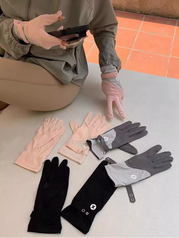 Mănuși de protecție UV pentru ciclism, antiderapante, material ice silk și bumbac