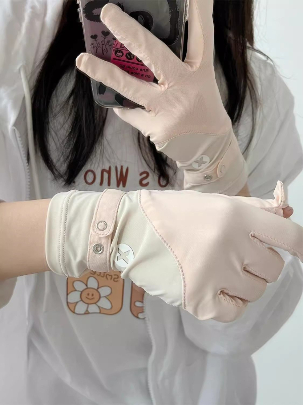 Mănuși de protecție UV pentru ciclism, antiderapante, material ice silk și bumbac