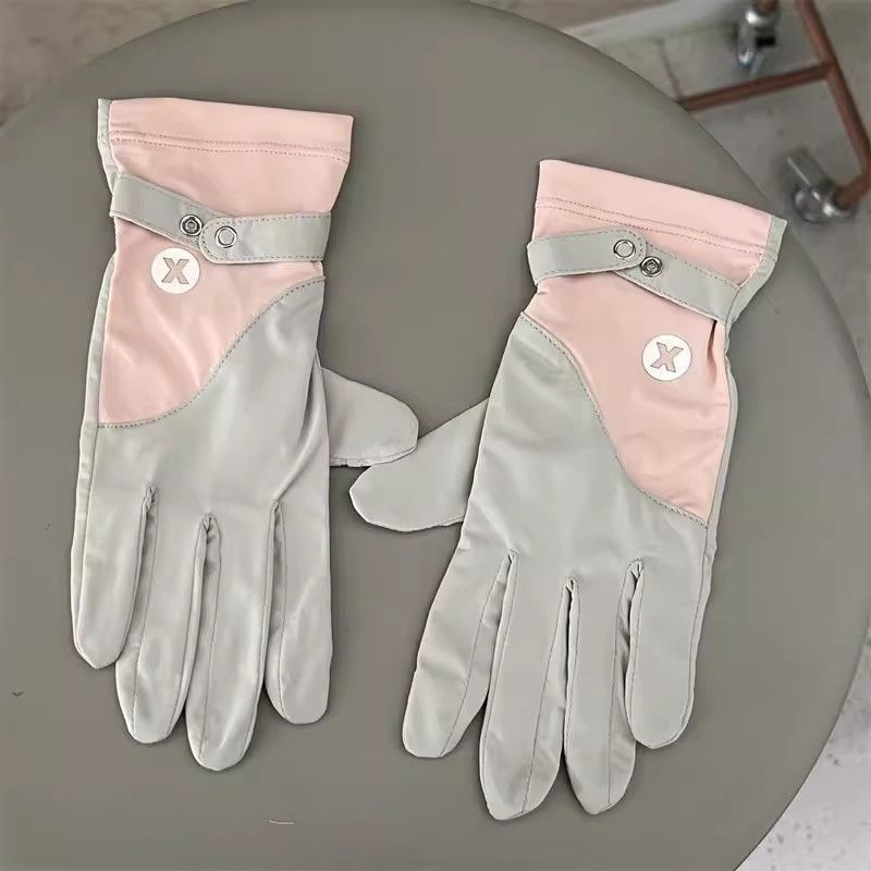 Mănuși de protecție UV pentru ciclism, antiderapante, material ice silk și bumbac