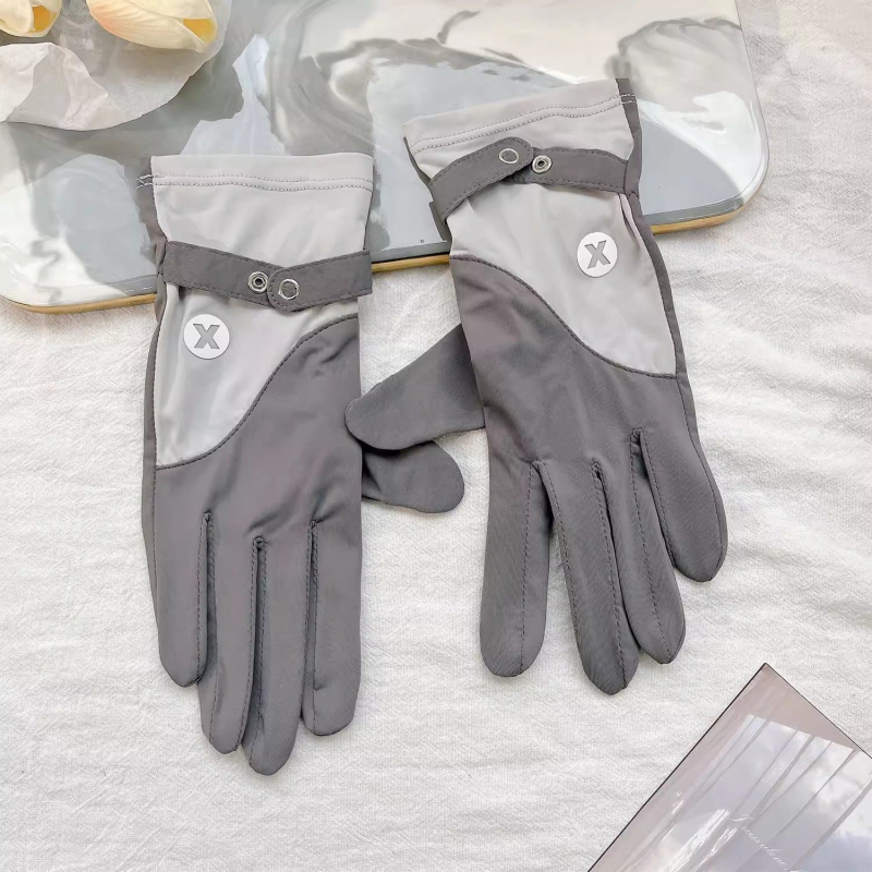 Mănuși de protecție UV pentru ciclism, antiderapante, material ice silk și bumbac