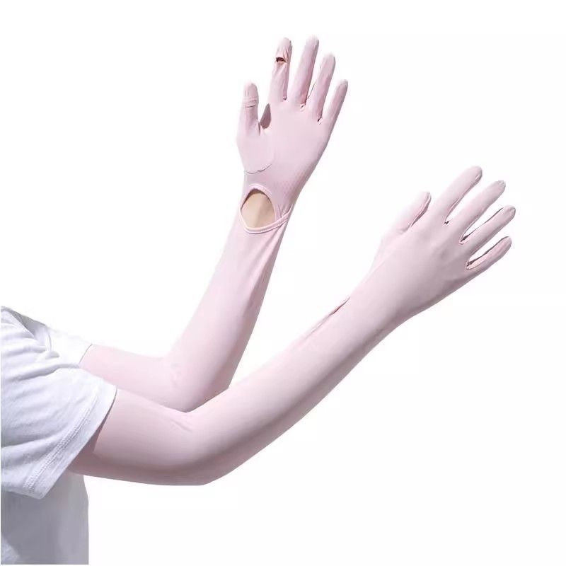 Mănuși de protecție UV pentru ciclism, antiderapante, material ice silk și bumbac