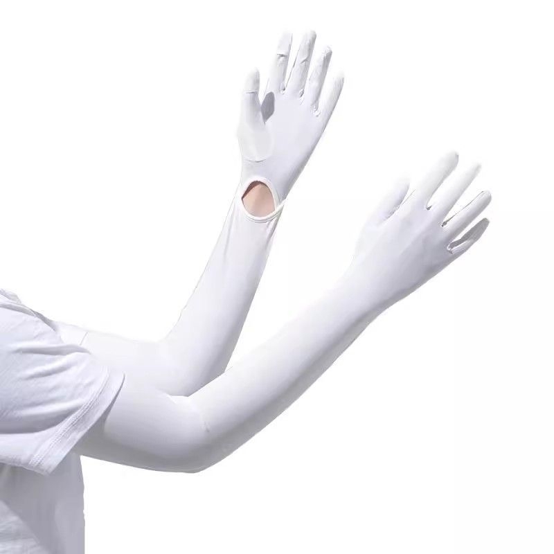 Mănuși de protecție UV pentru ciclism, antiderapante, material ice silk și bumbac