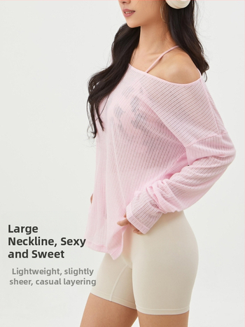 Bluza tricotată cu umeri goi – moale din amestec poliester, 85% poliester 15% viscoză, mâneci lungi, croială lejeră, lungime standardă