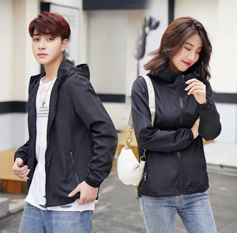 Cardigan cu glugă de protecție solară pentru unisex, respirabil, 100% poliester, vară 2024