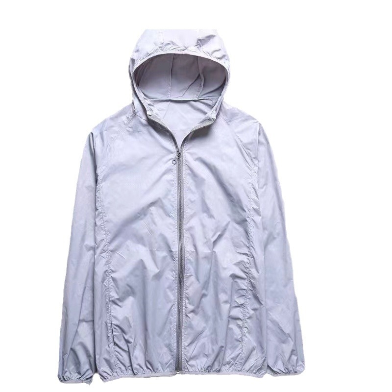 Cardigan cu glugă de protecție solară pentru unisex, respirabil, 100% poliester, vară 2024