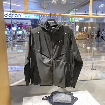 Unisex outdoor windbreaker s kapucňou, polyester, UV ochrana, rýchloschnúci