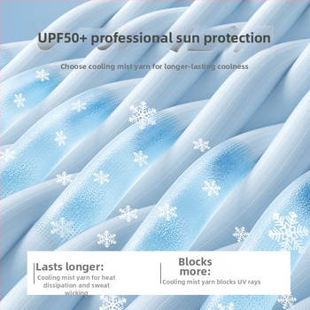 Jachetă cu glugă din mătase de gheață pentru protecția solară — ultra-ușoară, uscare rapidă, respirabilă, UPF50+