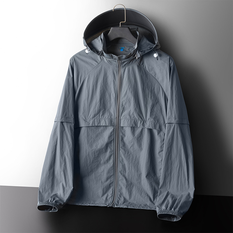 Unisex vanjska jakna s odvojivim rukavima, UPF50+ UV zaštita, prozračna, vodootporna, brzo sušeća