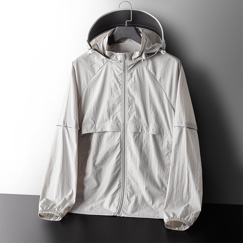 Unisex vanjska jakna s odvojivim rukavima, UPF50+ UV zaštita, prozračna, vodootporna, brzo sušeća