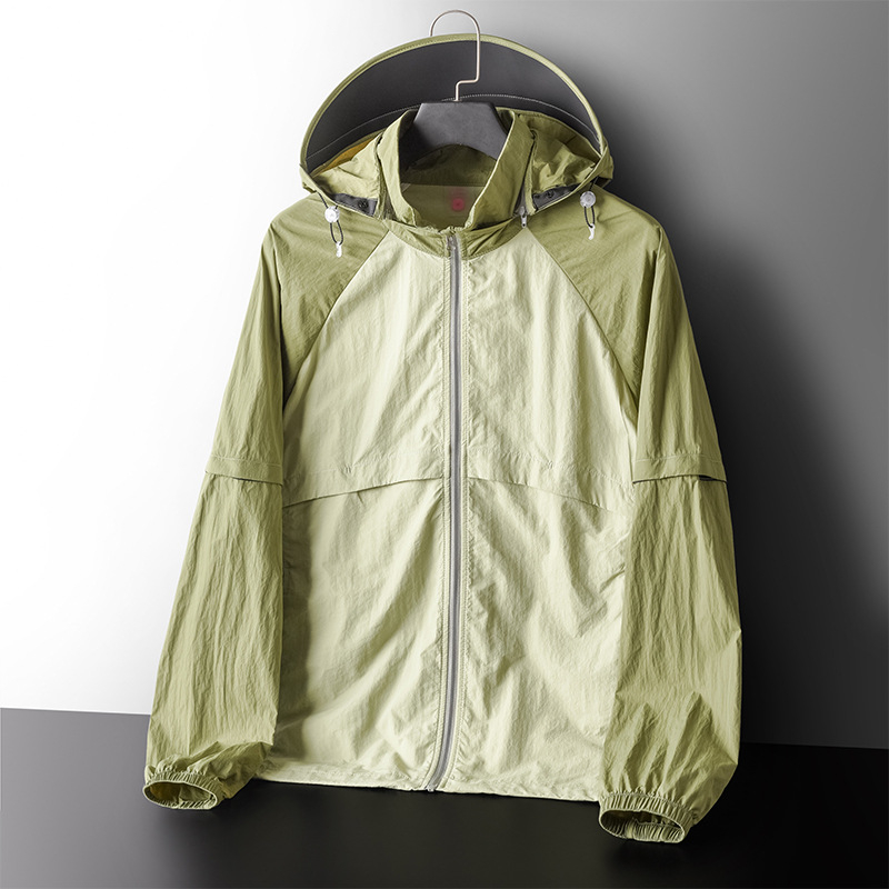 Unisex vanjska jakna s odvojivim rukavima, UPF50+ UV zaštita, prozračna, vodootporna, brzo sušeća