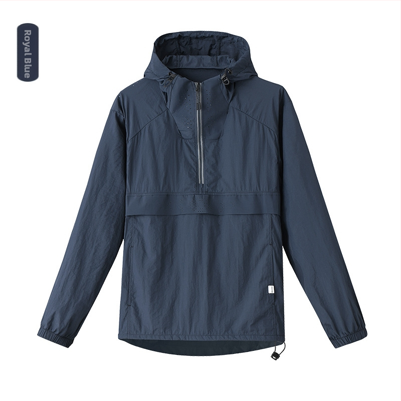 Outdoor windbreaker s kapuljačom za muškarce i žene – UPF40+ UV zaštita, ultralegka najlon tkanina, prozračna, brzo suši