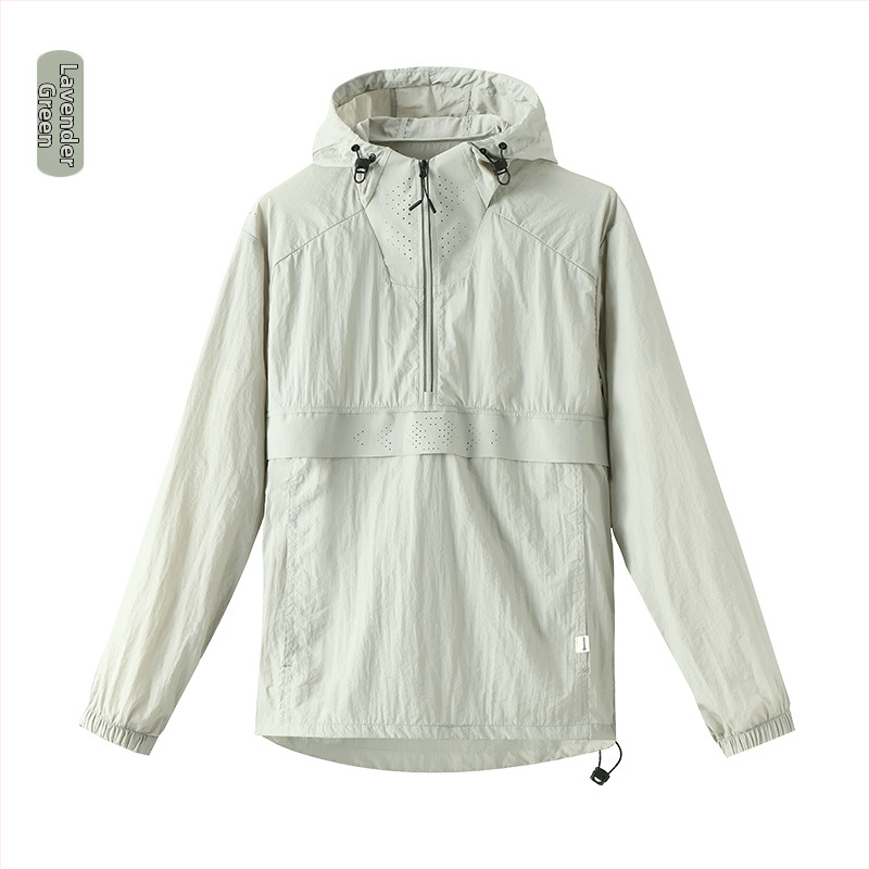 Outdoor windbreaker s kapuljačom za muškarce i žene – UPF40+ UV zaštita, ultralegka najlon tkanina, prozračna, brzo suši