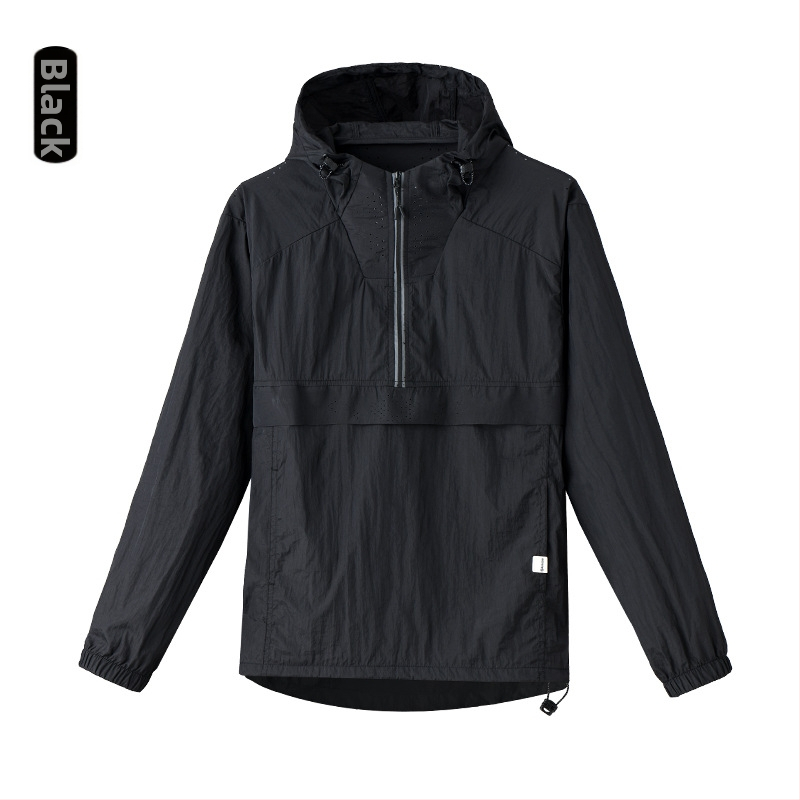 Outdoor windbreaker s kapuljačom za muškarce i žene – UPF40+ UV zaštita, ultralegka najlon tkanina, prozračna, brzo suši