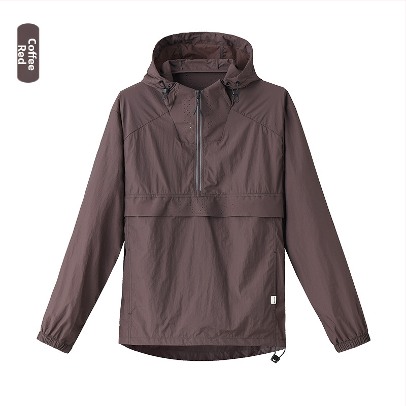 Outdoor windbreaker s kapuljačom za muškarce i žene – UPF40+ UV zaštita, ultralegka najlon tkanina, prozračna, brzo suši