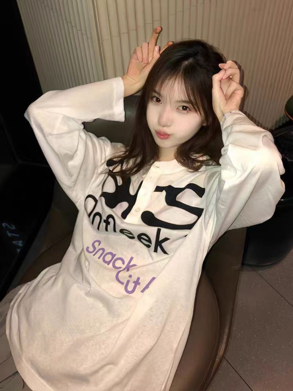 Γυναικεία μπλούζα με μακρύ μανίκι για προστασία από τον ήλιο — στενή γραμμή, Snowflake βαμβάκι με νάιλον, UPF 30+