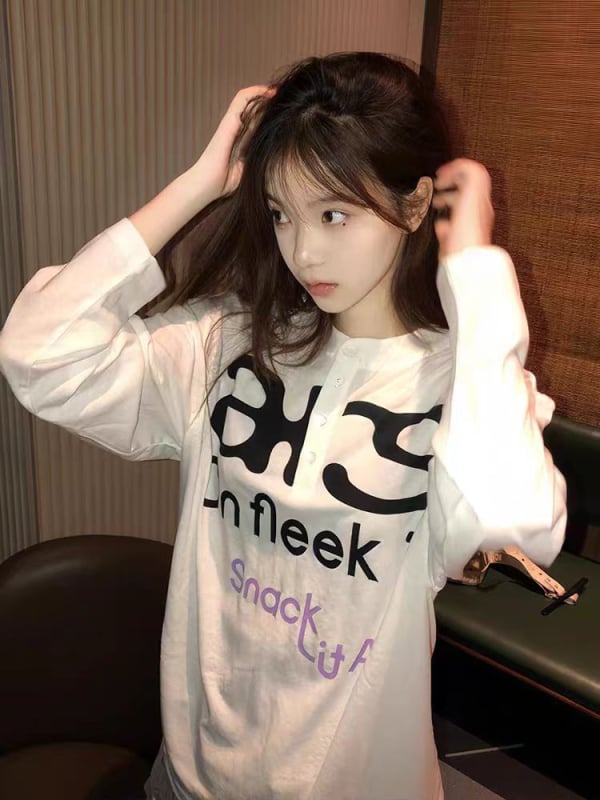 Γυναικεία μπλούζα με μακρύ μανίκι για προστασία από τον ήλιο — στενή γραμμή, Snowflake βαμβάκι με νάιλον, UPF 30+