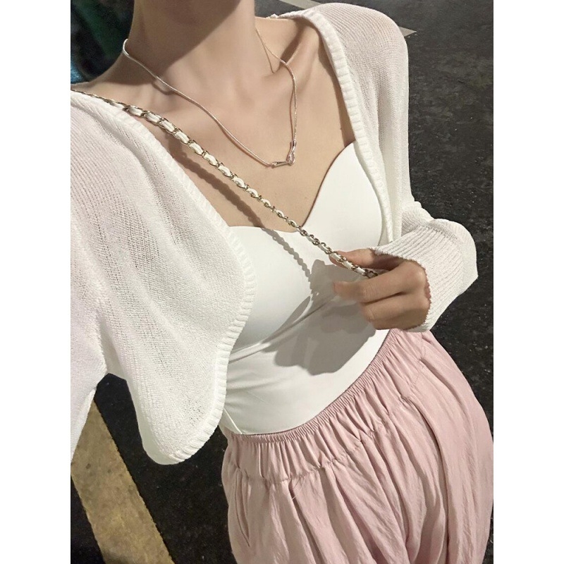 Top od Ice Silk, uski kroj, dugi rukavi, jednobojni uzorak, stil Locomotive wind, 95% Ice Silk tkanina