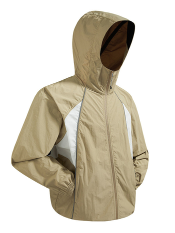 Unisex outdoor windbreaker s UV zaštitom 50+, prozračan, brzo se suši, kapuljača, 100% poliester
