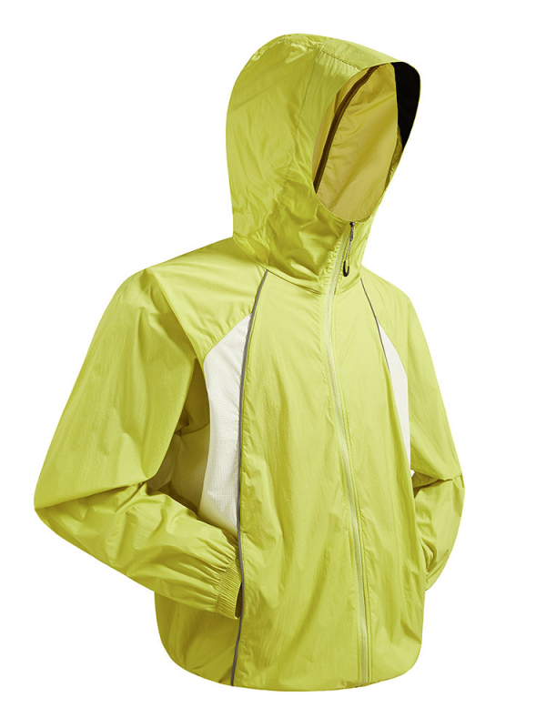 Unisex outdoor windbreaker s UV zaštitom 50+, prozračan, brzo se suši, kapuljača, 100% poliester