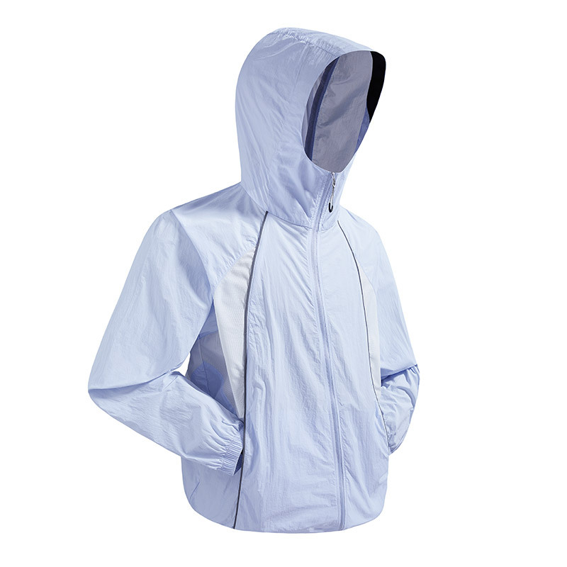 Unisex outdoor windbreaker s UV zaštitom 50+, prozračan, brzo se suši, kapuljača, 100% poliester