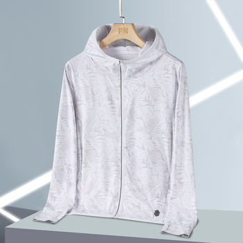 Unisex ljetni windbreaker za vanjsku upotrebu (prozračan poliester, SPF 30 UV zaštita, kapuljača, cvjetni uzorak)