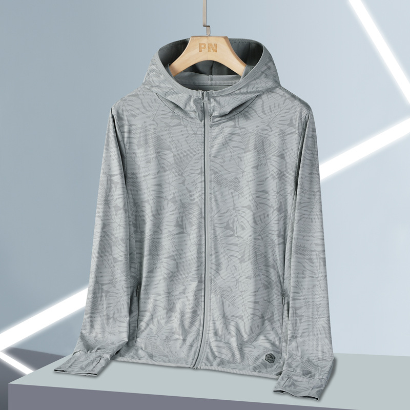 Unisex ljetni windbreaker za vanjsku upotrebu (prozračan poliester, SPF 30 UV zaštita, kapuljača, cvjetni uzorak)