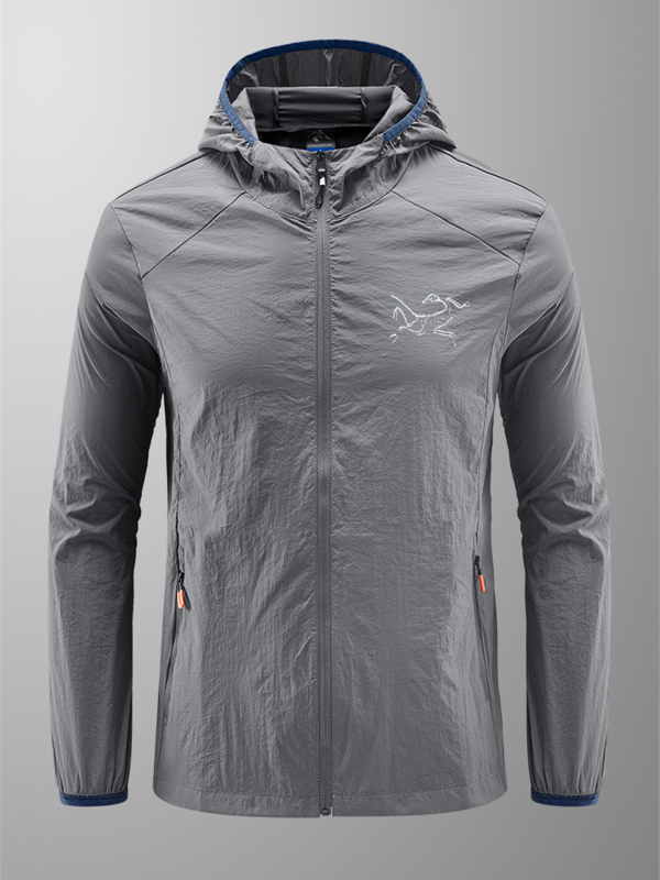 Unisex windbreaker s kapuljom, LYCRA, UPF50+, anti-UV